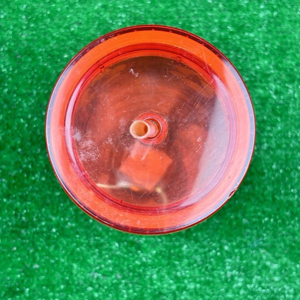 RARE Starbucks 24oz POPPY Flowers Acrylic Cold Drink Cup Tumbler‎ Red Yellow